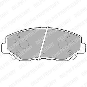 Комплект тормозных колодок, дисковый тормоз DELPHI