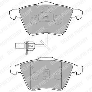 Комплект тормозных колодок, дисковый тормоз DELPHI LP1825