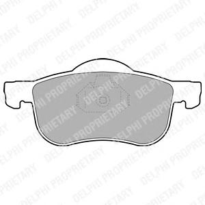 Комплект тормозных колодок, дисковый тормоз DELPHI