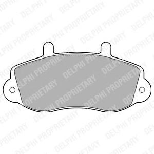 Комплект тормозных колодок, дисковый тормоз DELPHI