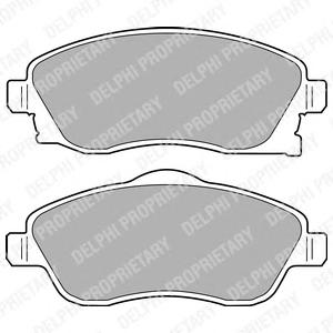 Комплект тормозных колодок, дисковый тормоз DELPHI