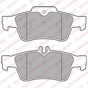 Комплект тормозных колодок, дисковый тормоз DELPHI LP1868