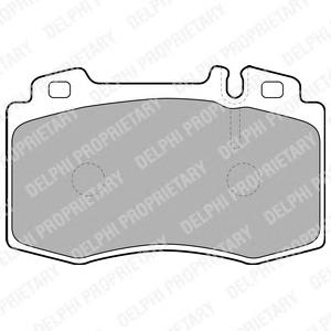 Комплект тормозных колодок, дисковый тормоз DELPHI