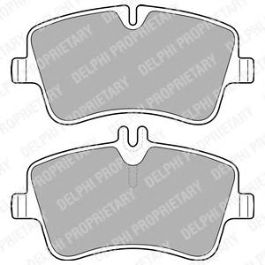 Комплект тормозных колодок, дисковый тормоз DELPHI