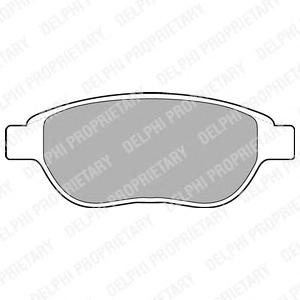 Комплект тормозных колодок, дисковый тормоз DELPHI