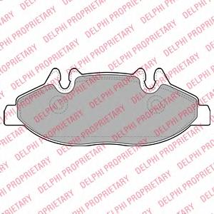 Комплект тормозных колодок, дисковый тормоз DELPHI LP1947