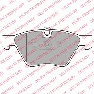 Комплект тормозных колодок, дисковый тормоз DELPHI LP1956