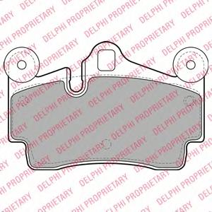 Комплект тормозных колодок, дисковый тормоз DELPHI LP1998