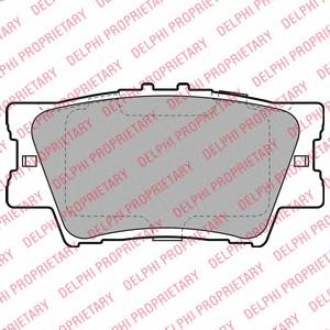 Комплект тормозных колодок, дисковый тормоз DELPHI