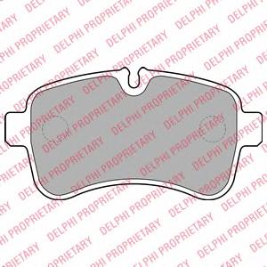 Комплект тормозных колодок, дисковый тормоз DELPHI LP2040