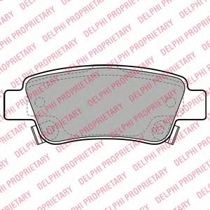 Комплект тормозных колодок, дисковый тормоз DELPHI