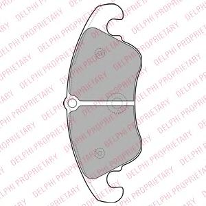 Комплект тормозных колодок, дисковый тормоз DELPHI