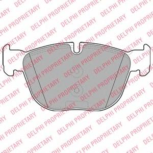 Комплект тормозных колодок, дисковый тормоз DELPHI
