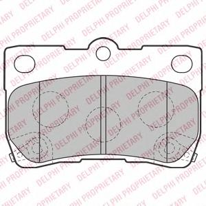 Комплект тормозных колодок, дисковый тормоз DELPHI LP2130