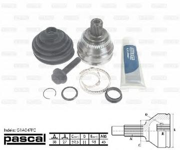 ШРУС PASCAL G1A047PC