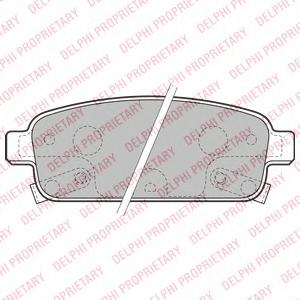 Комплект тормозных колодок, дисковый тормоз DELPHI