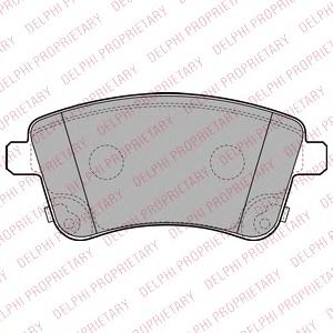 Комплект тормозных колодок, дисковый тормоз DELPHI