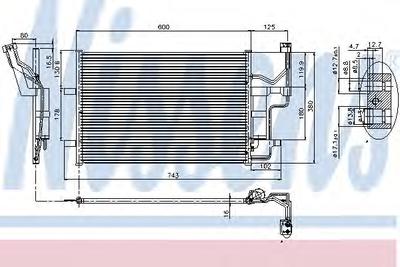 Радиатор кондиционера NISSENS 94902