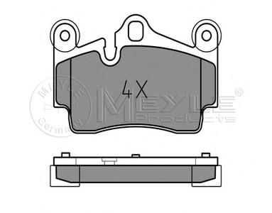 Комплект тормозных колодок, дисковый тормоз MEYLE 025 236 9417