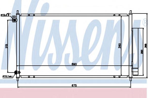 Конденсатор, кондиционер NISSENS