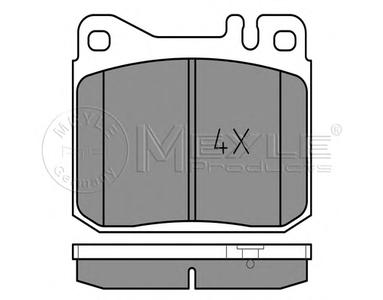 Комплект тормозных колодок, дисковый тормоз MEYLE 025 203 9215