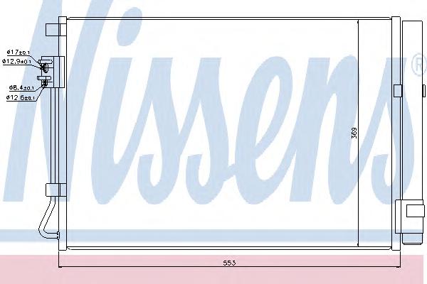 Радиатор кондиционера NISSENS