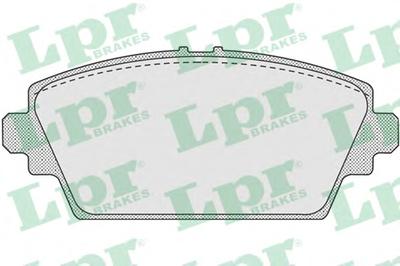 Комплект тормозных колодок, дисковый тормоз LPR 05P940