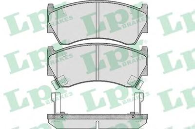 Комплект тормозных колодок, дисковый тормоз LPR 05P617