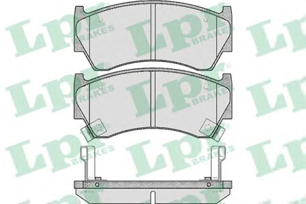 Комплект тормозных колодок, дисковый тормоз LPR