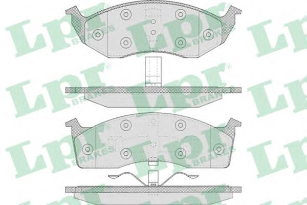 Комплект тормозных колодок, дисковый тормоз LPR