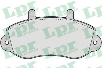 Комплект тормозных колодок, дисковый тормоз LPR 05P663