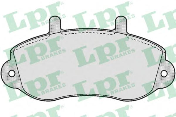 Комплект тормозных колодок, дисковый тормоз LPR