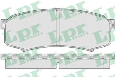 Комплект тормозных колодок, дисковый тормоз LPR 05P749