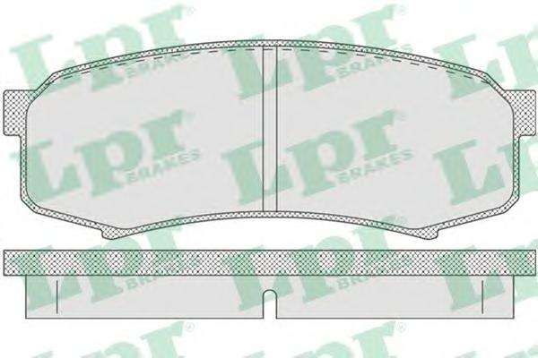 Комплект тормозных колодок, дисковый тормоз LPR
