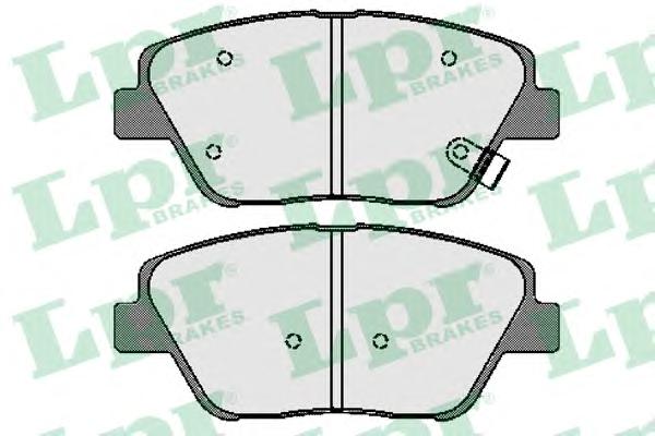 Комплект тормозных колодок, дисковый тормоз LPR