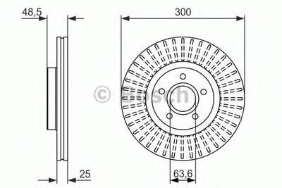 Тормозной диск BOSCH 0986479956