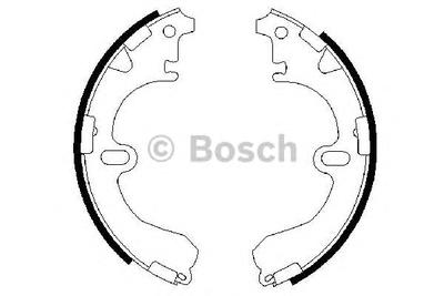 Комплект тормозных колодок BOSCH 0986487422