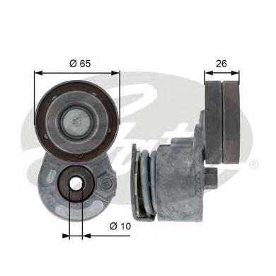 Натяжной ролик, поликлиновой  ремень GATES