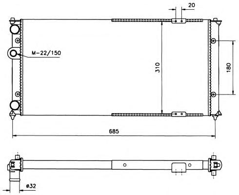 Радиатор охлаждения NRF