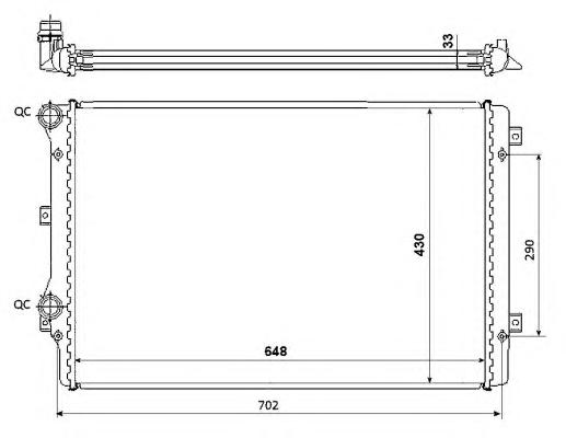 Радиатор охлаждения NRF