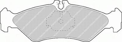 Комплект тормозных колодок, дисковый тормоз FERODO FVR1039