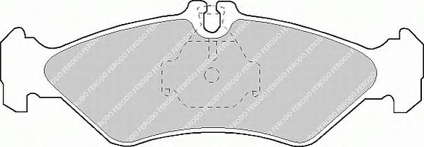 Комплект тормозных колодок, дисковый тормоз FERODO
