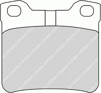 Комплект тормозных колодок, дисковый тормоз FERODO FDB1415