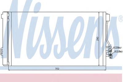 Конденсатор, кондиционер NISSENS 94674