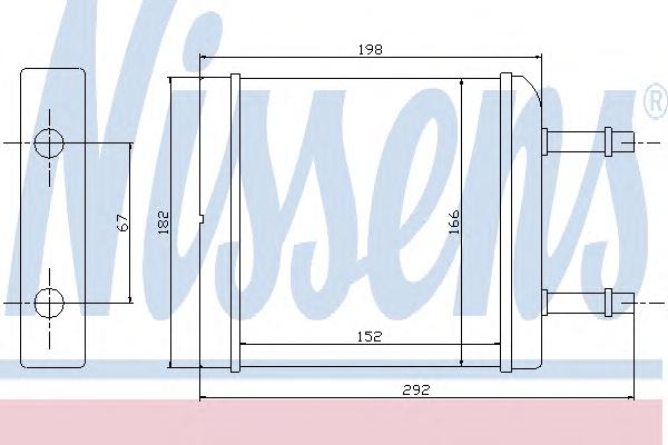 Радиатор печки NISSENS