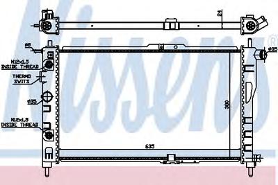 Радиатор охлаждения NISSENS 616521