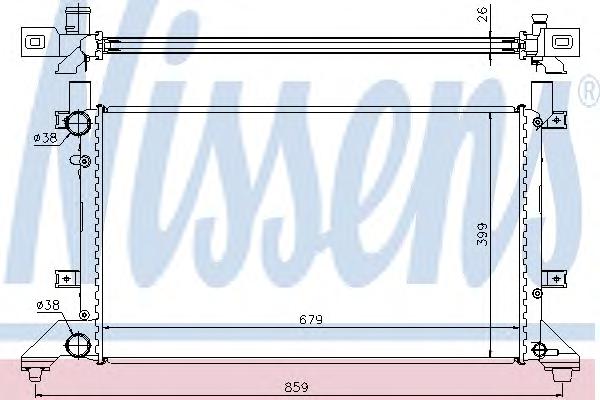 Радиатор охлаждения NISSENS