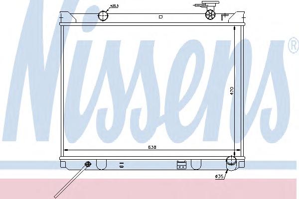 Радиатор охлаждения NISSENS