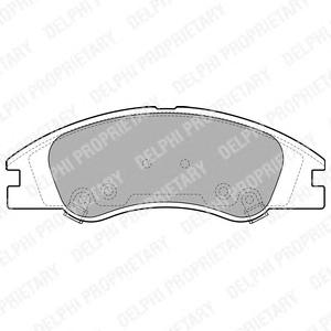 Комплект тормозных колодок, дисковый тормоз DELPHI