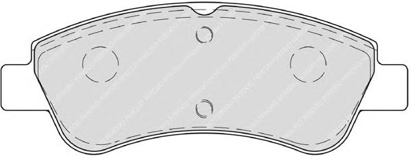 Комплект тормозных колодок, дисковый тормоз FERODO